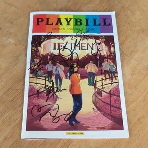Idina Menzel & Anthony Rapp Signed Playbill